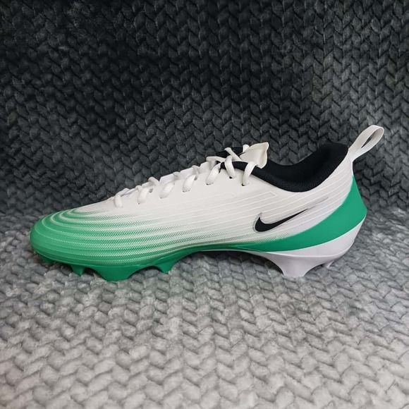 Nike Vapor Speed 3 White Green Football Cleats HM8849-100 Men's Size 12 - Picture 7 of 9